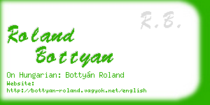 roland bottyan business card